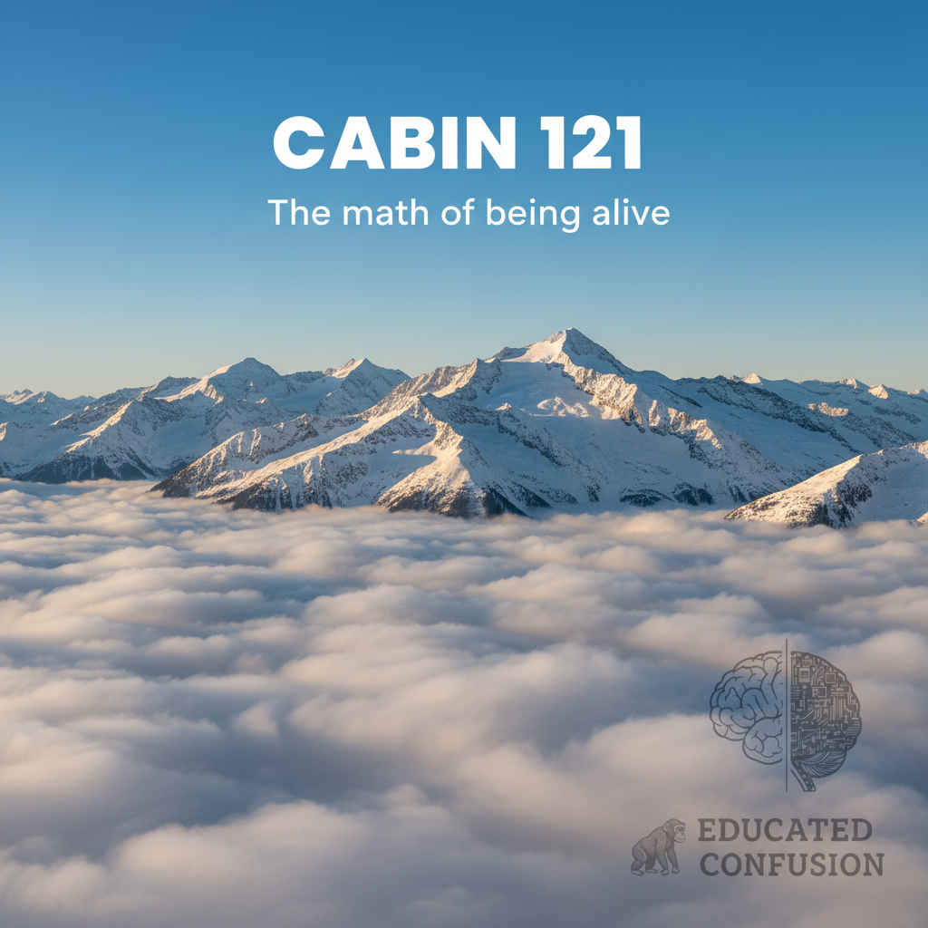Mountain peaks rising above a sea of clouds - Cabin 121